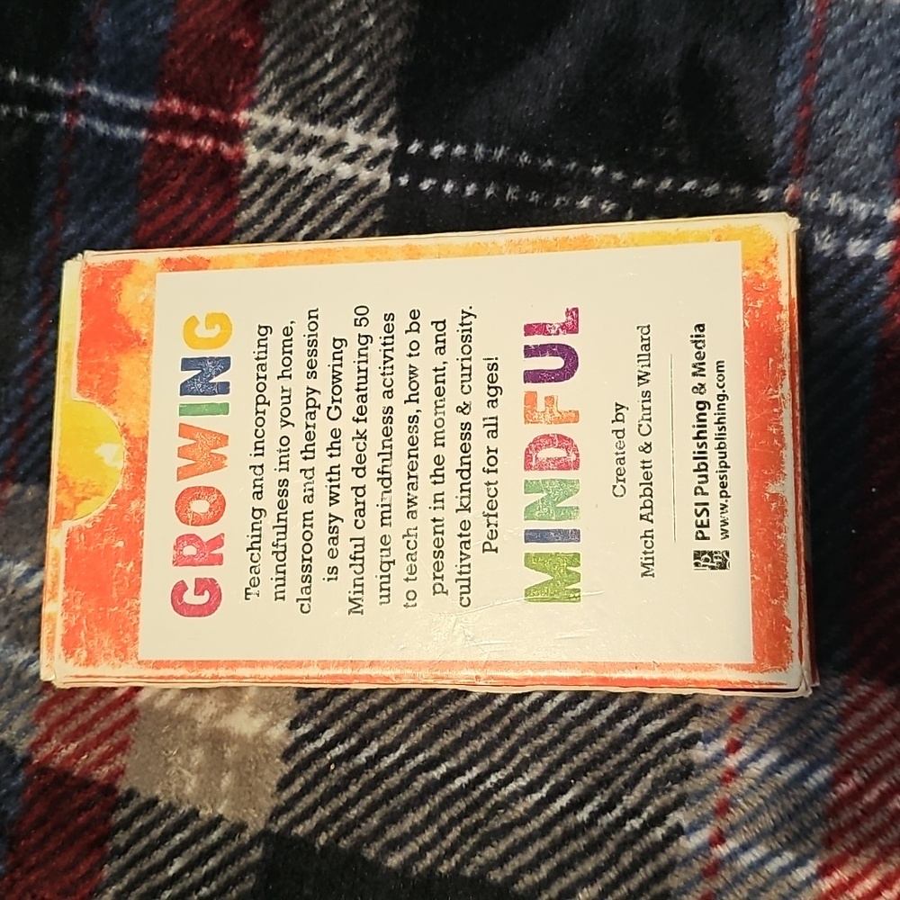 💥3/$15💥Growing Mindful Mindfulness Practices for all ages 52 Card Deck - Picture 2 of 2
